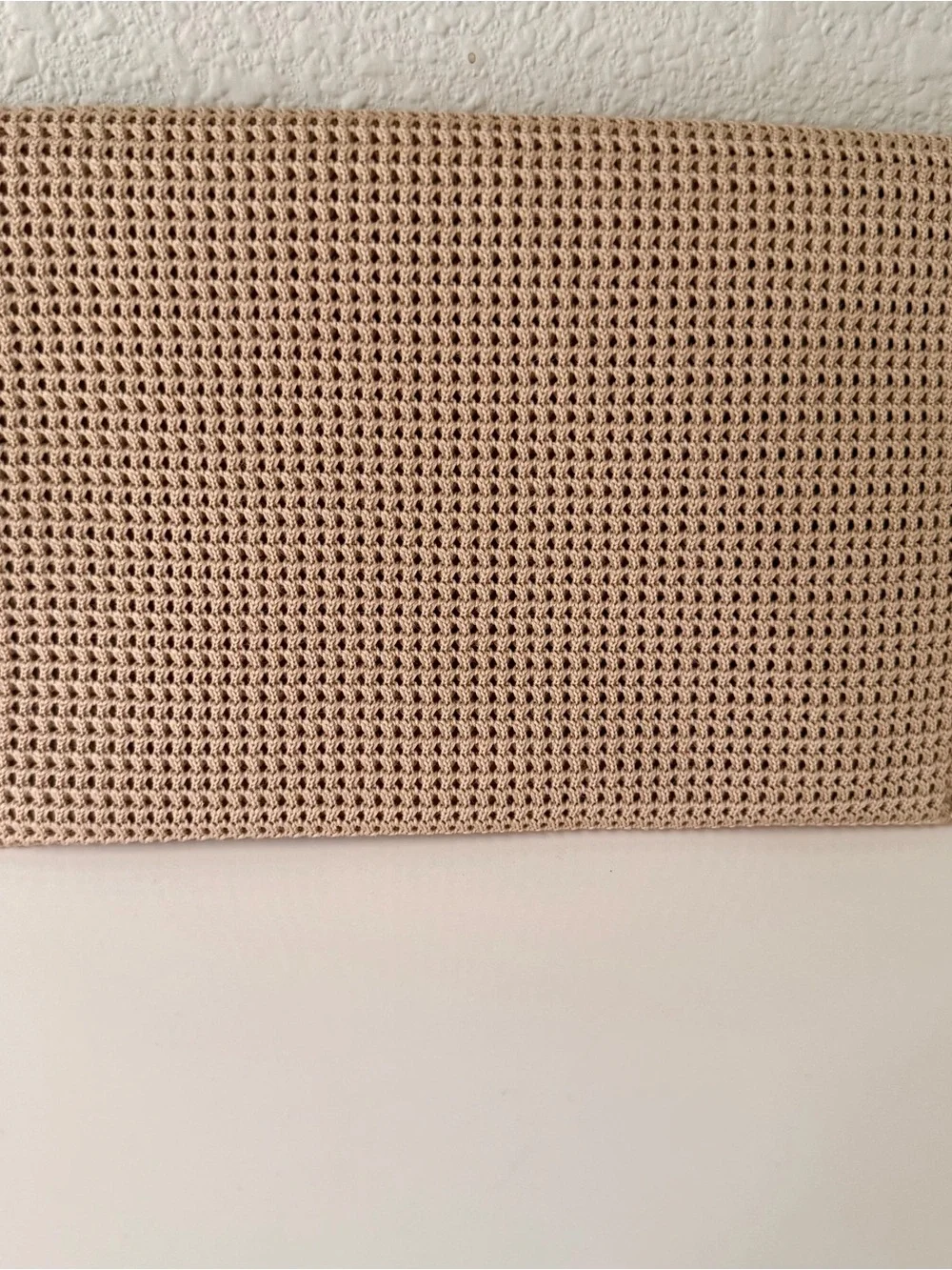 Yves Saint Laurent Beauté Clutch / Makeup Bag in Woven Beige Raffia NWOT